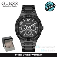 [Official Warranty] Guess GW0576G3 Men's Black Multi-function Watch