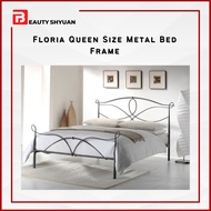 FLORIA Metal Queen Bed Frame Double Bed Queen Metal Bed Frame Katil Besi Queen Katil Queen Besi Katil Divan Queen