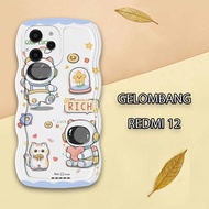 HP Xiaomi Redmi 12 Wave Softcase - Phone Case - Xiaomi Redmi 12 Wave - External.Acc - Astronaut Moti