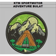 TENDA ADVENTURE PATCH EMBROIDERY HIKING CAMP TENT EMBROIDERY COMPUTER LOGO | ADV-2