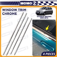 Car Hyundai MATRIX 2003 - 2012 Window Trim Chrome Lining Door Belt Moulding Accessories Automotive 4