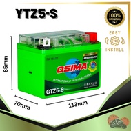 OSIMA GTZ5-S PREMIUM GREEN GEL Battery 12V 5AH | LC135 WAVE125 Y15 Y16 | GTZ5 YTZ4 YTZ5 YTZ5S | Moto