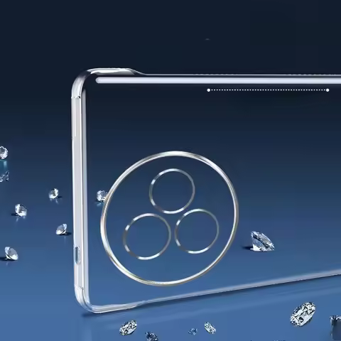 For Redmi K80 Pro Ultra Transparent Electroplated Frameless Phone Case for RedmiK80 K80Pro K80Ultra 