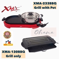 XMA-130BBQ ELECTRIC BBQ TABLE GRILL & XMA-233BBQ ELECTRIC BBQ GRILL WITH STEAMBOAT 2IN1/NON STICK BA