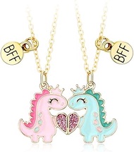 Lezmoii Friendship Necklace Best Friend Necklace Matching Magnetic BFF Necklace for 2 Girls Friendsh