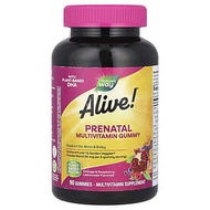 Nature's Way, Alive!Â® Prenatal Multivitamin Gummy, Orange & Raspberry-Lemonade, 90 Gummies