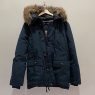 #23旋轉生日慶 Superdry rookie down parka navy Xs 極度乾燥保暖羽絨派克可拆毛大衣多口袋軍裝海軍藍