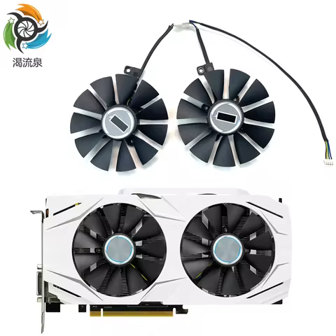 87MM GTX1060 GTX1070 RX480 Cooler Fan For ASUS GTX 1060 1070 RX 480 Graphics Card T129215SU PLD09210