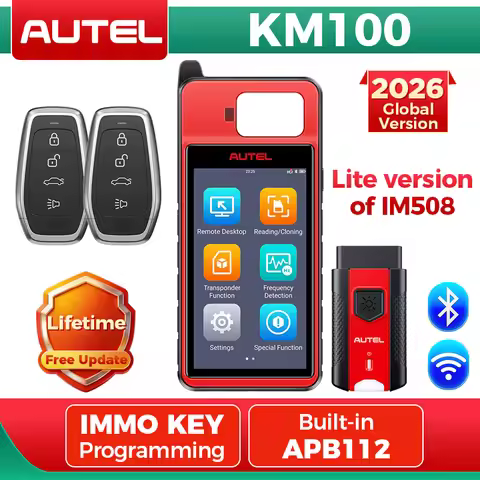 Autel MaxiIM KM100 Key Fob Programmer Immobilizer Tool Key Creation IMMO Learning Chip Read Write Cl