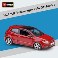 [Model Car] POLO GTI MARK 1: 24 Volkswagen POLO GTI MARK 5 Simulation Alloy Car Model Toy Ornaments 