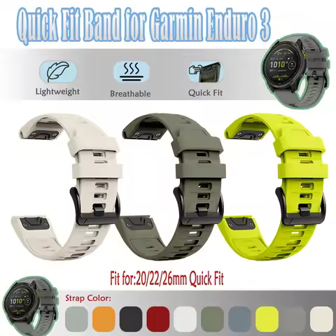 20/22/26mm Quick Fit Watch Strap for Garmin Enduro 3/fenix8 43/47MM Waterproof and Sweatproof Watch 