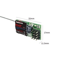 Radiolink R4F / R4FGM 4 Channel Mini Receiver with Gyro for 1:28 1:64 RC Pocket Drift Car fit RC4GS