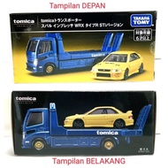 Tomica 1/64 diecast Premium Transporter Subaru Impreza WRX Type R STi
