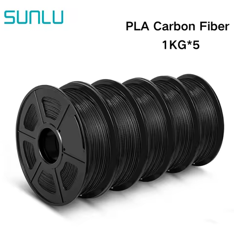 SUNLU PLA Carbon Fiber Clearance Sale 3D Printer Filament 5KG 1KG/Roll Containing 15% Carbon Fiber F