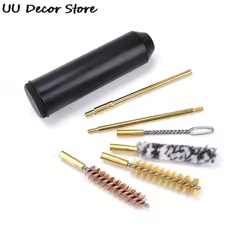 7Pcs/Set Hand Gun Rod Brush Pocket Size Pistol Cleaning Kit For Pistols Cal.38/357/9Mm Outdoor Gun C