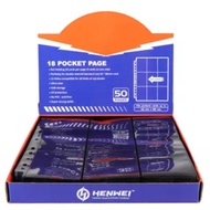 50 Sheets Refill Sleeve Page Binder A4 HENWEI 9P 9 Pocket for Photocard KPOP TCG pokemon Card MTGYug