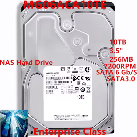 New Original HDD For Toshiba 10TB SATA 3.5" 256MB 7200RPM For Internal HDD For Enterprise Class HDD 