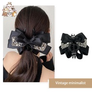 Women's Hair Accessories Bow Hairpin With Rhinestone Hairpin Retro Bow Hairpin