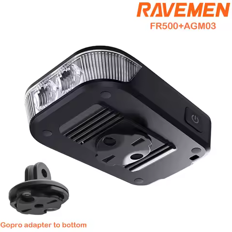 RAVEMEN FR500 Bike Headlight For Garmin Wahoo XOSS IGPSPORT Magene GPS Rechargeable Bicycle Front La
