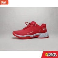 MERAH Latest badminton shoes - red and white badminton yoonex shoes for men 39-43