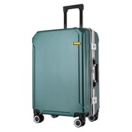 PC萬向輪鋁框拉桿箱 | 萬向輪行李箱 | 鋁框行李箱 - 22寸 - 墨綠色