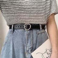 Hollow belt female love buckle simple Joker fashion personality jeans belt female ins wind simple ca