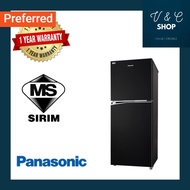 [Delivery By Seller Only KL] Panasonic Refrigerator 288L 2-Door Top Freezer Black Fridge NR-BL302PKMY / NR-BL302PK