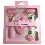 3Pcs Set Resin Roller Massager For Face Body Gua Sha Notjade Stone Face Care Roller Facial Massager Beauty Health Skin Care Tool