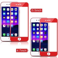 Tempered GLASS Color IPHONE 6G 6S FULL COVER RED EDITION