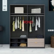 L0308輕奢推拉門衣櫃簡約趟門家用臥室北歐現代滑門組合衣櫥（包運送）