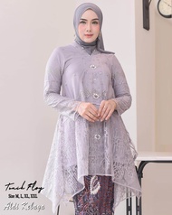 COD-STELAN TUNIK KEBAYA MODERN APLIKASI PAYET MUTIARA-LONG TUNIK KEBAYA WISUDA TERBARU-KEBAYA WANITA
