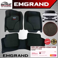 5D Deep Dish Matting for Geely Emgrand 2021 2022 2023 2024 Floor matting 2 rows 3 pcs Front and Rear