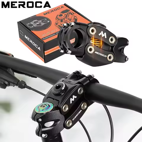 MEROCA Mountain Bike Suspension Stem 7 Degree 90mm Off-Road Touring Cycling Grave Road Bicycle Shock