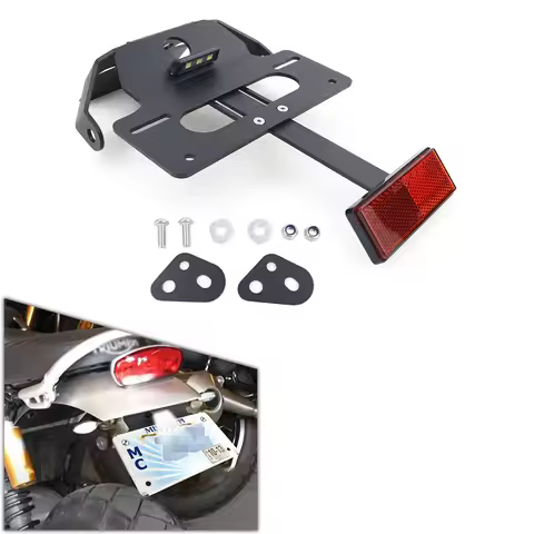 Fit For Triumph Scrambler 1200 XE /XC 2019-2024 Motorcycle License Number Plate Frame Holder Bracket