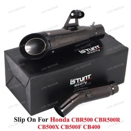 For CBR500r CB500X CBR500 CB500F CB400 2013-2019 Motorcycle Exhaust Stainless Steel Slip On Exhaust 