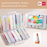 deli | Waterproof Layerable Acrylic Marker Drawing Pens 60pcs