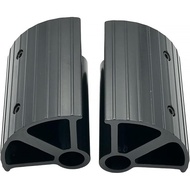 1 Pair Go Kart Aluminum Accelerator Pedal Extenders, Ergonomic Kart Brake Pedal Accessories (Black)