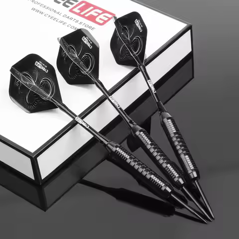 CyeeLife 3pcs 24g Professional Flying Dart Steel Needle Tip Dart Sport Outdoor Indoor Entertainment