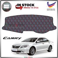 [RED LINE] LOCAL Toyota Camry ACV50 XV50 2012 2015 Front Dashboard Cover Black Leather PU PVC Car Ac