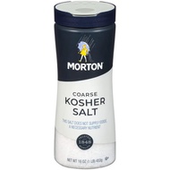 Iodine-FREE KOSHER Salt Morton Coarse Salt, 453g (16oz)