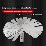 Gauge Thickness Gauge Plug Gauge High Precision 0.02-1.0mm Thickness Gauge 32 Pieces Metric Inch Fee