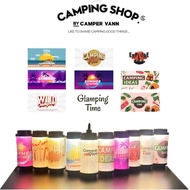 T38 camping lantern sticker Includes 9 stickers, replaceable without leaving marks