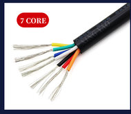 UL2464 Black Signal Wire Royal Cord Speaker Wire PVC Insulation Sheath Cable 5M 22AWG 2 3 4 5 6 7 8 