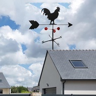 LazaraSale ฟาร์มเหล็กบ้าน Rooster รูป Weather Vane ทิศทางลมตัวบ่งชี้Yard หลังคาวัดเครื่องมือ