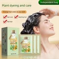 Bubble Hair Dye Shampoo 10pcs Natural Herbal No Damage Gray Hair For Men Women Hair Colour