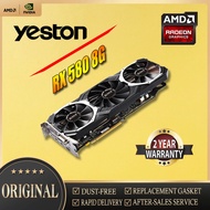 RX580 8G 2304SP RX580 8G 2304SP YESTON AMD Graphics Cards RX580 8G 14Nm 256Bit GDDR5 PCIE3.0X16 Video Desktop PC Computer Game Map Used