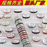 Rhinestone Wheel Spacer Copper Rhinestone Ring Spacer diy Handmade Material Beaded Bracelet Bracelet