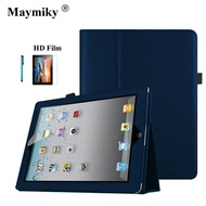 For Apple ipad 2 3 4 Magnetic Flip Litchi PU Leather Case For ipad 3 for ipad 4 Cover with Smart Sta