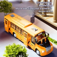 Children School Bus Model Bus School Bus Bus Boy Toy Car Sound Light Simulation Car Model