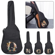 Portable Electric Guitar Case 31-41 Inch Classic Acoustic Guitar Cover Guitar Bag Floral Letter Seri
